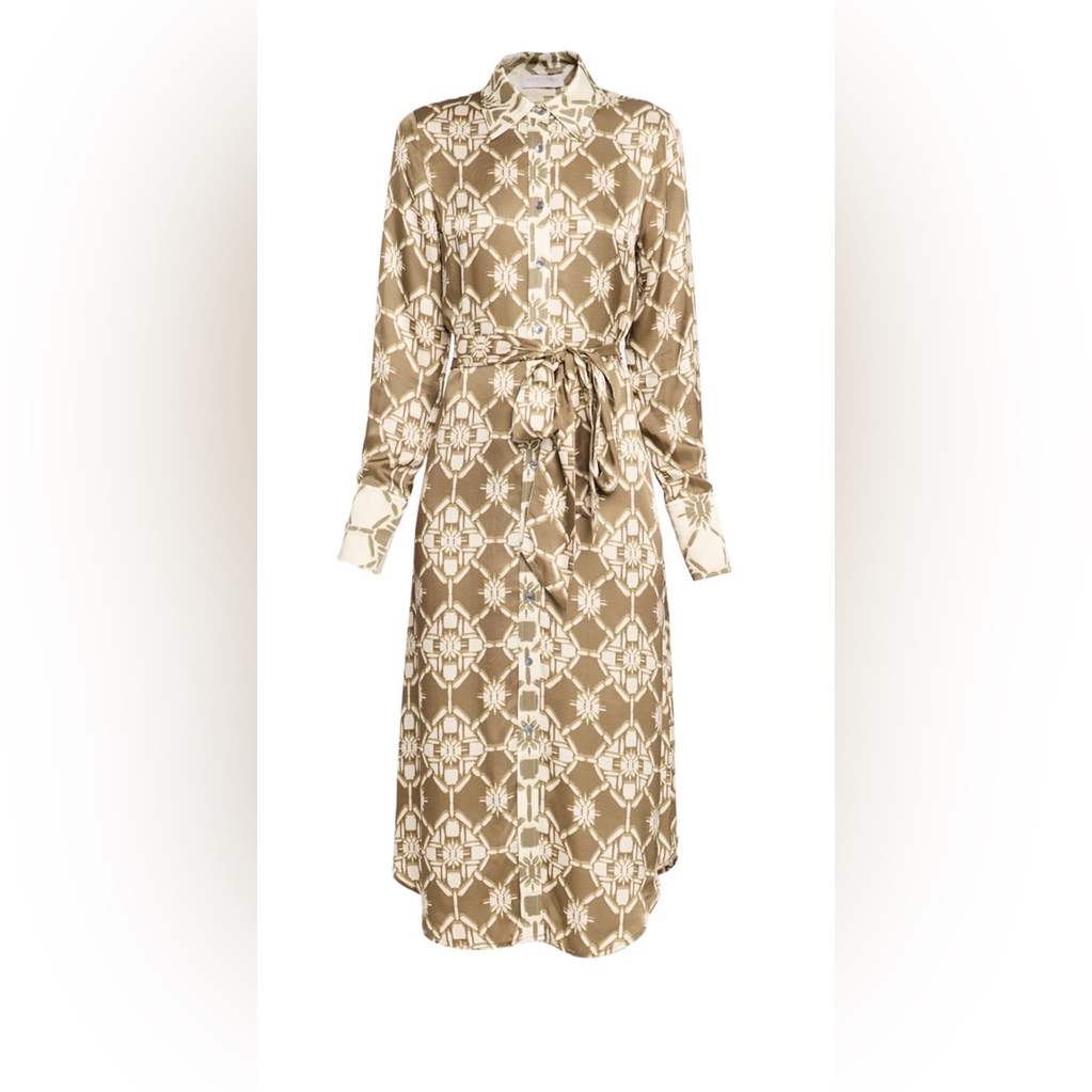 Ramy Brook Victoria Tile Print Shirtdress